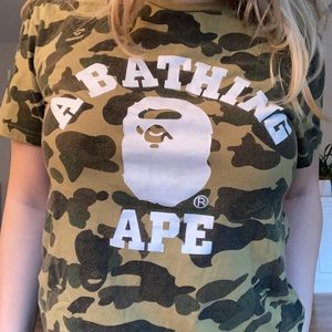 BAPE camo tee